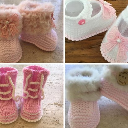 Baby Girl Booties Bundle 1