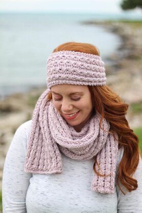 Faux Cable Headband & Scarf