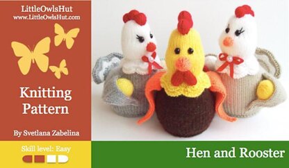 Hen and Rooster decor toy