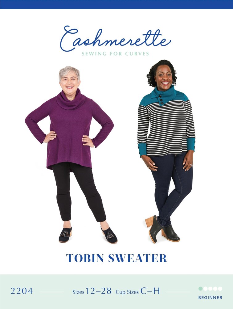 Tobin Sweater Paper Pattern - Cashmerette