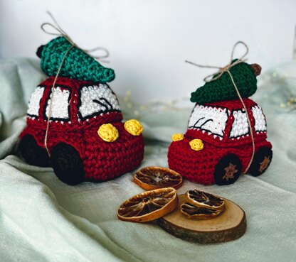 Christmas car basket