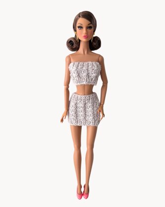 Cable Crop for 1:6 scale fashion dolls