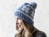 Knit Frozen Snowflakes Beanie