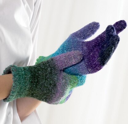 Short Gloves in Noro Silk Garden Lite