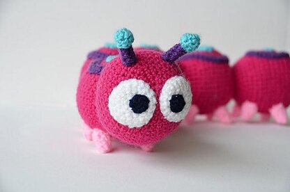 Absolom the Caterpillar Crochet Pattern, Centipede Amigurumi, Caterpillar Amigurumi