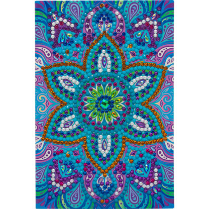 Crystal Art Blue Mandala, 10x15cm Card Diamond Painting Kit