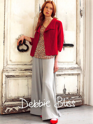 Garter Stitch Jacket in Debbie Bliss Bella - Downloadable PDF