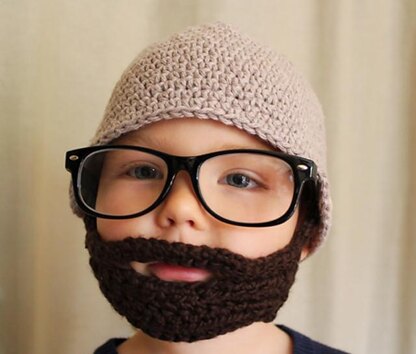 The Sam Detachable Beard and Beanie Crochet Pattern