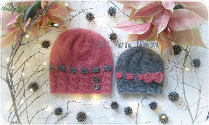 Bow Beanie with Cords