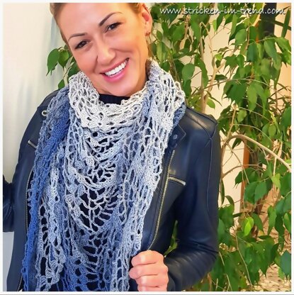 Crochet Triangle Shawl BioTronik #1