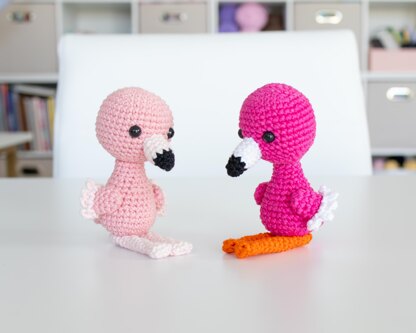 Cute Pink Flamingo Mini Crochet Kit 