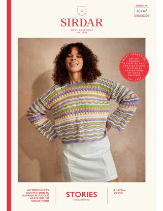 CityZen Cropped Sweater in Sirdar Stories DK - Downloadable PDF