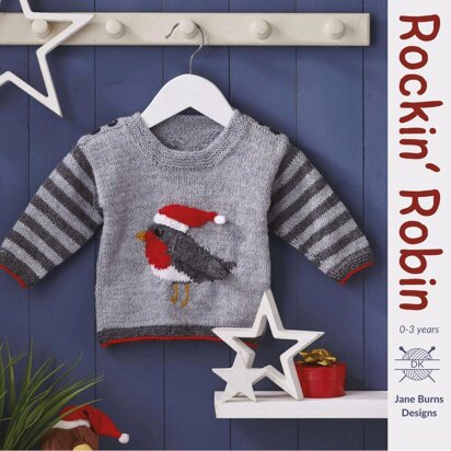 Rockin Robin Baby Sweater - knitting pattern