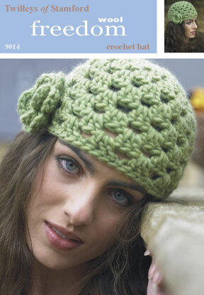 Crochet Hat in Twilleys Freedom Wool - 9014