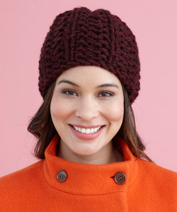 Brisbane Hat in Lion Brand Wool-Ease Thick & Quick - L20506C