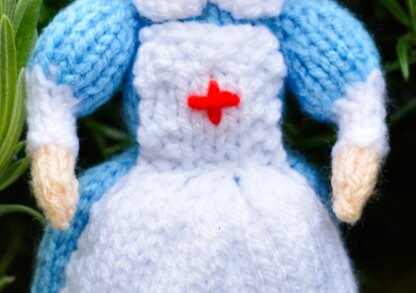 WWI Red Cross Nurse Doll Knitting Pattern - Toy Knitting Pattern