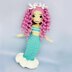 Crochet doll, amigurumi Mermaid doll, doll with clothes, crochet doll wig, mermaid amigurumi pattern