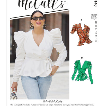 McCall's Misses' & Women's Tops M8146 - Sewing Pattern