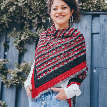 Poppy Flowers Shawl