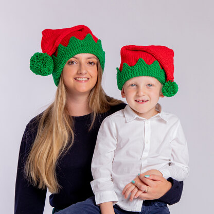 Elf Hat - Free Knitting Pattern for Christmas in Paintbox Yarns Simply Chunky