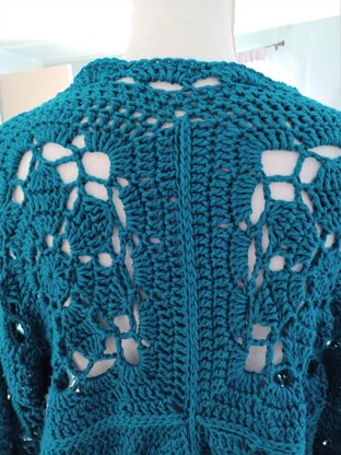 Vintage Garden Crochet Cardigan