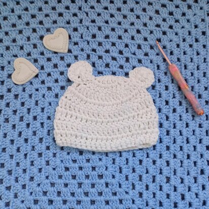 Crochet Baby Bear Hat Pattern