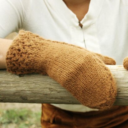 Flutter Mittens - knitting pattern