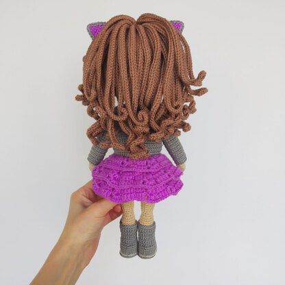 Crochet doll pattern amigurumi Astrid, Amigurumi doll base (Deutsch, English, Français)