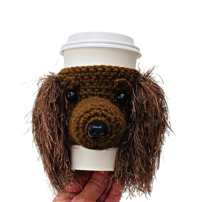 Dachshund Brown Long Hair Cup Cozy