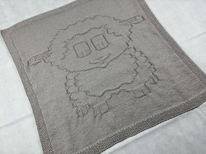 Baby Blanket „Wooly the Sheep" Knitting