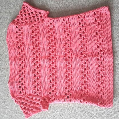 Crocheted ladies top.