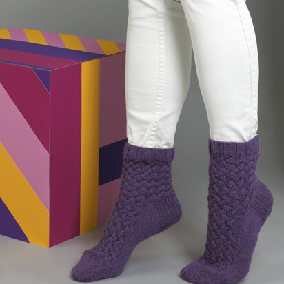 Ake Socks - Knitting Pattern For Women in MillaMia Naturally Soft Sock