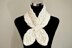 Milky White Cables Scarf ( Keyhole / Ascot / Pull-Through / Vintage / Stay On Scarf Knitting Pattern )