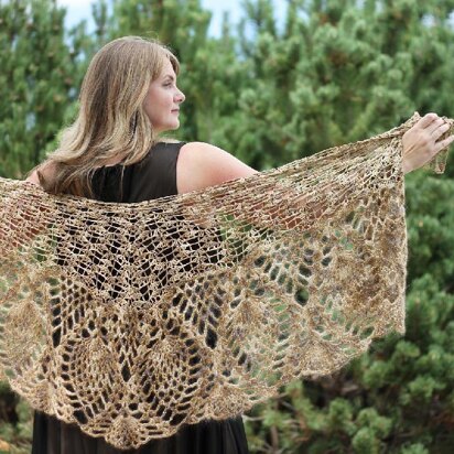 Peacock Feather Shawl