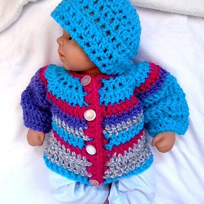 858 Baby Sweater Set