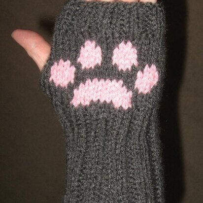 Knittin' Kitten Mittens - knitting pattern