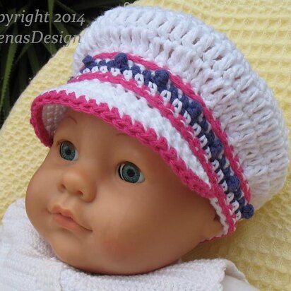 Banded Newsboy Baby Hat