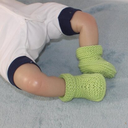 Baby Simple Circular Cuff Booties