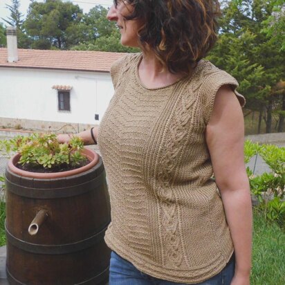ITALA, cotton sleeveless jumper/tunic