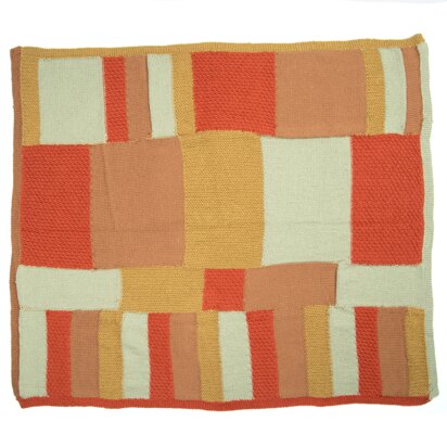 Patchwork Throw and Cushion in Deramores Studio DK Acrylic - Downloadable PDF