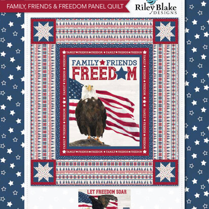 Riley Blake Family, Friends & Freedom Panel Quilt - Downloadable PDF