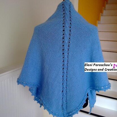 Whispering sea shawl