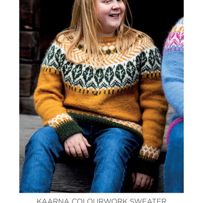 Kaarna Colourwork Sweater in Novita - 0070005 - Downloadable PDF