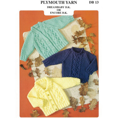 Plymouth Yarn DB13 Dreambaby DK Sweater And Cardigans PDF