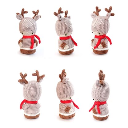 REINDEER Kokeshi Doll