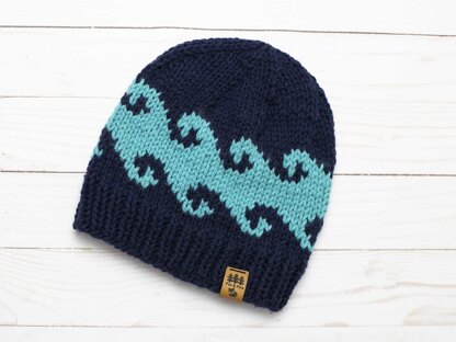 Waves Hat Toque Beanie