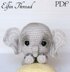 Elil the Chibi Elephant Amigurumi