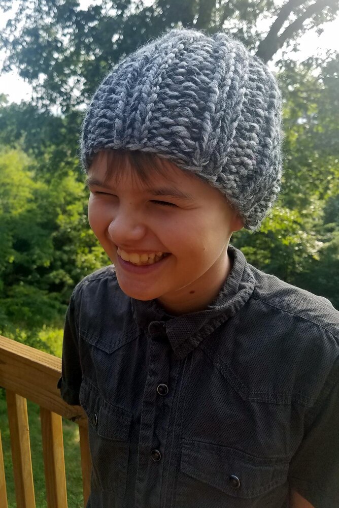 Easy Skull Cap Beanie For Kids Knitting pattern by Danielle Holke LoveCrafts