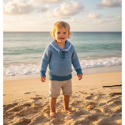 Cute Nautical sweaters in 4 ply