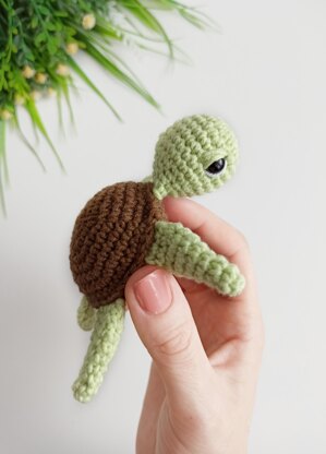 Turtle Crochet Kit Easy Level Crochet Kit Crochet Turtle Gift